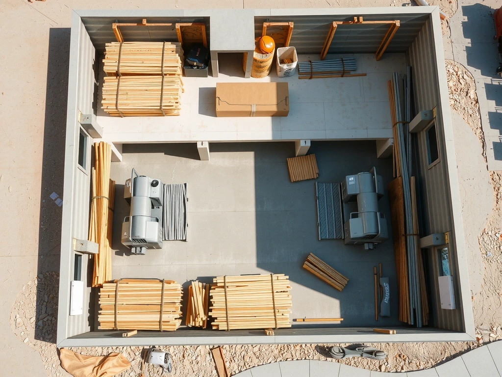 Organisation spatiale d'un chantier granexo